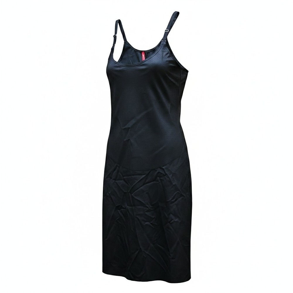 Spanx SmartGrip Slips Full Body Shaper Black Scoop Neck Adjustable Straps 10178R